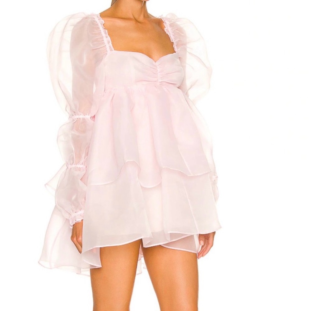 Selkie Pink Mini Dress - Picture 2 of 4